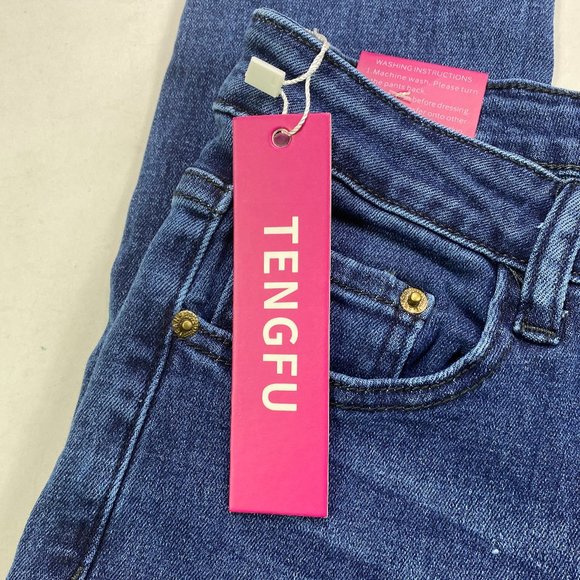 Tengfu Skinny Distressed Stretch Size 6 Jeans - Picture 5 of 7